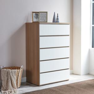 [데코라인] 데니 5단서랍장 아카시아