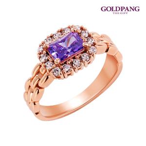 골드팡 14k 꼬냑라벤더렉스 반지