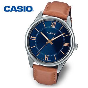 [정품] CASIO 카시오 남성 야광 수능 가죽시계 MTP-V005L-2B5