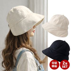 엔비 [2개세트] 데일리 버킷햇 여성 벙거지 모자 (리뷰 1000건 이상)