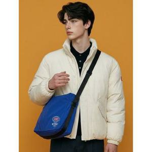 [씨엔엔 어패럴]남녀공용 GBS 로고 컬러링 패딩 재킷 아이보리_CA23GPD403IVR