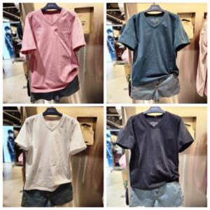 [백화점]클라이드 엔 FPBTS202U 남여공용 기본 7컬러 V넥 티셔츠