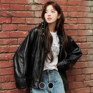 [지오다노/본사] 375946 노정의 신세틱 레더 자켓