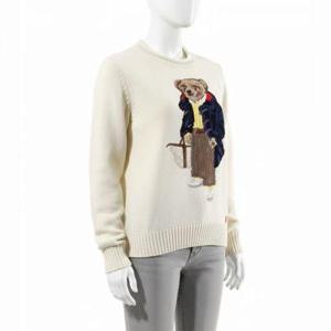 폴로 랄프로렌 폴로베어 여성 라운드넥 니트 스웨터 211910427001