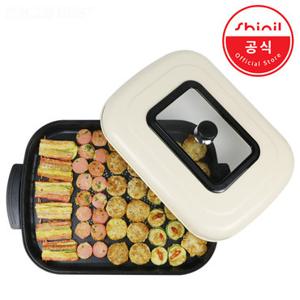 신일 전기그릴 대형 61Cm 잔치팬 다이아몬드코팅 그릴팬  SPP-1600KB