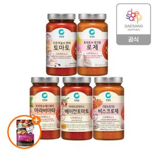 청정원 스파게티소스 5종 3개 골라담기+(증정)싱글파우치 볼로네즈소스140g 1개