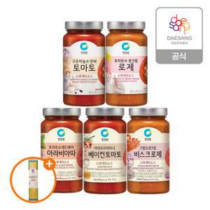 청정원 스파게티소스 5종 3개 골라담기+(증정)스파게티면250g
