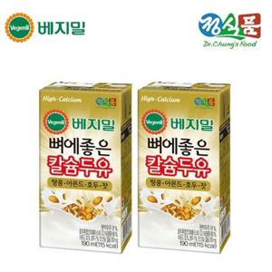 [베지밀]베지밀 뼈에좋은 칼슘 두유 아몬드호두잣 190mlx80팩