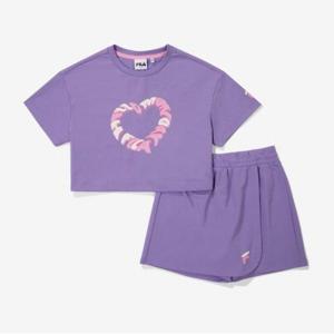 [휠라키즈] 하트시리즈 치마바지 세트 (FK2FSF2G01F_LVI)