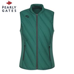 [파리게이츠] 파리게이츠 여성 우븐 블록 구스다운 집업 베스트 522C3JV971_GN