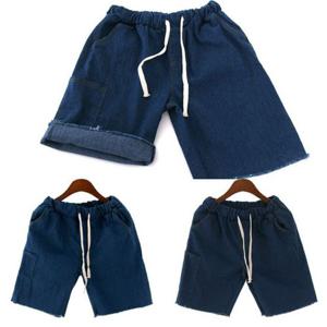 스마트폰 주머니 밑트임 청5부반바지 SD-6797