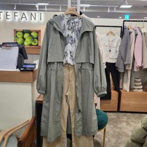 스테파니 HC03 후드 롱 스트링 점퍼 A24JK4115