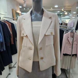 리안뉴욕 DP01 미니멀 트위드 테일러드 자켓 RRCWJK010