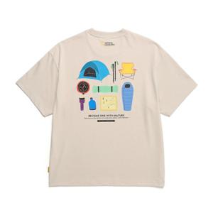 내셔널지오그래픽 N242UTS905 액티비티 반팔 티셔츠 BEIGE
