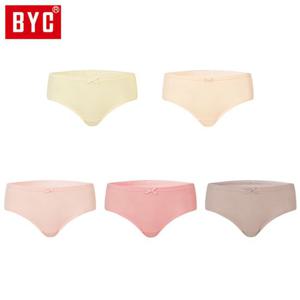 여성팬티 BYC 여성 60수 단색 미디 5매입 요일팬티 DOLS1514