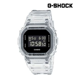 [지샥]스켈레톤 DW-5600USKE-7DR MAIN 클리어 스퀘어 투명밴드 전자시계 방수시계