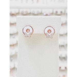 볼라레 세이브존03 볼라레 화이트 에나멜 나비 큐빅귀걸이 SAVspe1183