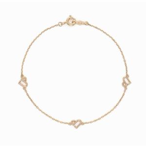 로이드 엔드리스 하트 패턴 팔찌 14K LWT22034T