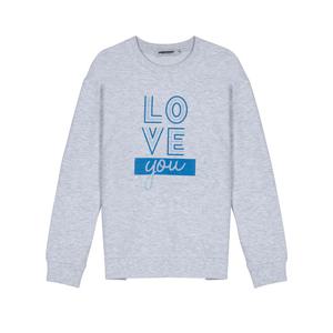 여성) LOVE YOU 아트웍 보스쮸리 맨투맨_DN3WTS560-WG