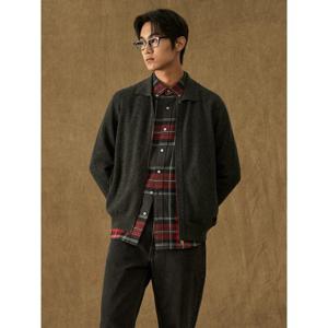 [빈폴멘] 칼라넥 집업 카디건  애쉬 (BC485AC154)