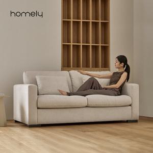 홈리 모먼트 1840 구스 유럽 다비스 패브릭 3인 소파 쇼파