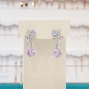 볼라레 세이브존01 럭셔리 자수정 드롭 귀걸이 spe575