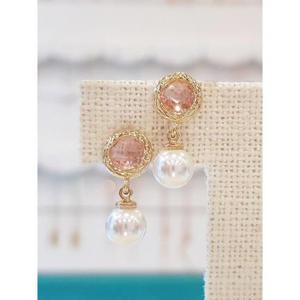 볼라레 세이브존01 진주드롭귀걸이 오스트리아 스톤 LE657