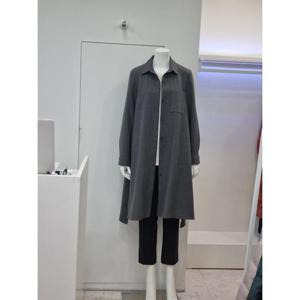 벨리시앙 세이브존04 로고 빅포켓 롱 트렌치코트 BY2301