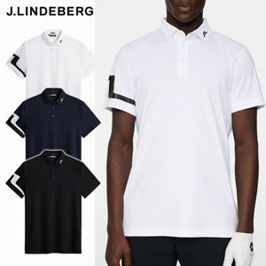 제이린드버그 골프웨어 남성 반팔 티셔츠 / 히스 레귤러핏 폴로 / GMJT06335 0000 6855 9999