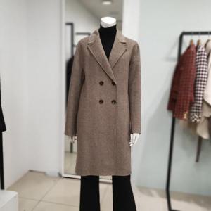 아니베에프 세이브존01 모혼방 헤링본패턴 하프코트 A3AWHC340