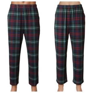 [비비안(언더웨어)]크리스마스 체크 코트나 남여바지 커플 세트(EZ1914PEZ2914P)