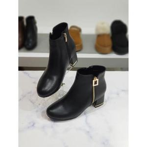 한슈 세이브존03 한슈 가죽 모헨 앵클 안감기모 부츠힐 5cm AGHS379048vnA