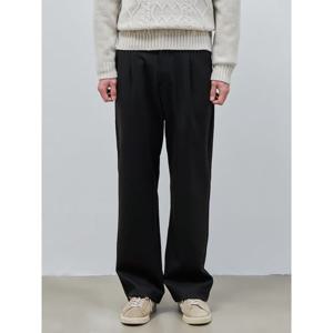 [빈폴멘] 울 혼방 밴딩 와이드 슬랙스 - 블랙 (BC4Y21C185)
