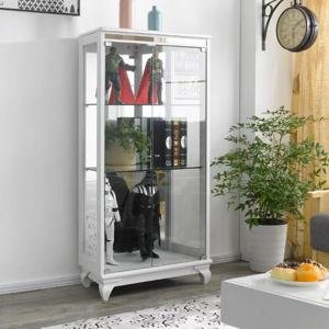 4단 모던라인 리프 장식장 유리 700