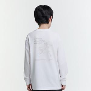 [내셔널지오그래픽키즈]K251UTS810 어드벤처 긴팔티 WHITE