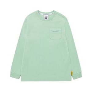 [내셔널지오그래픽키즈]K251UTS910 스몰로고 포켓 긴팔티 ASHMINT