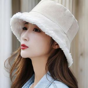 [미라클세븐][M7] 여성 FW 털모자 덤블 리버서블 버킷햇