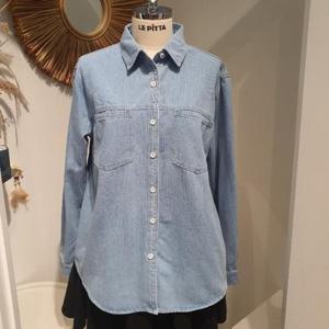 르피타 HC06 스퀘어 데님 셔츠(라이트 블루) L255BSH202