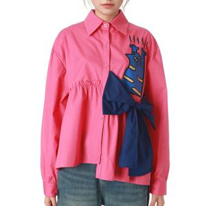 [르니앤맥코이(여성)]야옹러브리본 셔츠 MM04BL414HJY