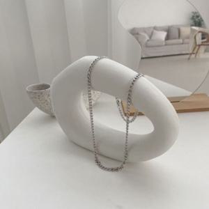 GGD 베이직 민자 심플 체인 써지컬스틸 목걸이