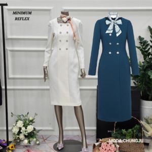 [미니멈]MD 노카라 더블버튼 원피스  MD MMXAAWO2140_CJ