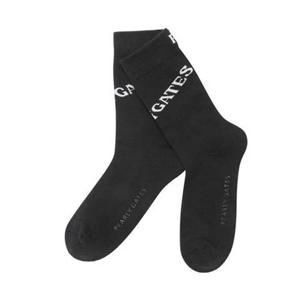 [파리게이츠] (511D3SC042)남성 레터링 포인트 중목 양말