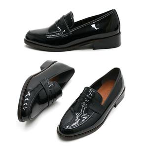 에나멜 유광 남자 외출 구두 로퍼 3CM 베이직 디자인