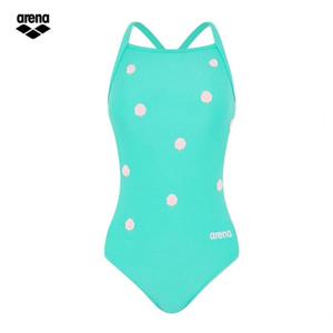 아레나 여성 플러피프렌즈2 A5SL1CO02 MNT  (주머니백 증정)  선수 원피스 싱글크로스 스트랩백 실내수영복
