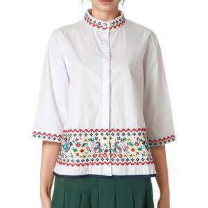 [르니앤맥코이(여성)]에스닉자수 블라우스 MM05BL521HJZ