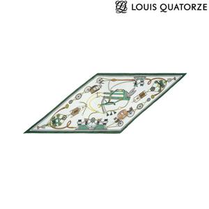 [루이까또즈(스카프)](2ESD953GR) 퐁텐블로 마름모 실크 스카프 그린