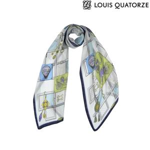 [루이까또즈(스카프)](2ESL952BU) 볼리드 실크 롱스카프 블루