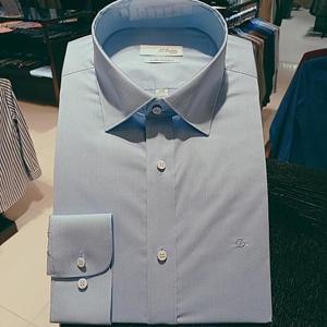 [듀퐁셔츠]SE5SM22LS760SBU_마이크로체크 컴포터블 라인 셔츠