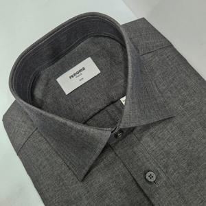 [레노마셔츠]슬림핏/구김성 적은/카치온 솔리드/긴소매 셔츠 ROF