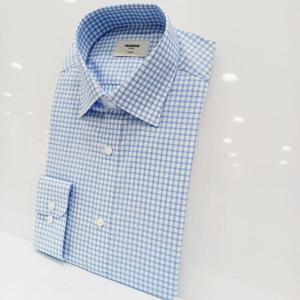 [레노마셔츠]일반핏 / 노-포켓/ 구김성 적고/ 스판/ 체크 긴소매